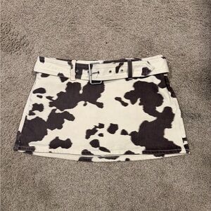 Abercrombie Cow Print Mini Skirt